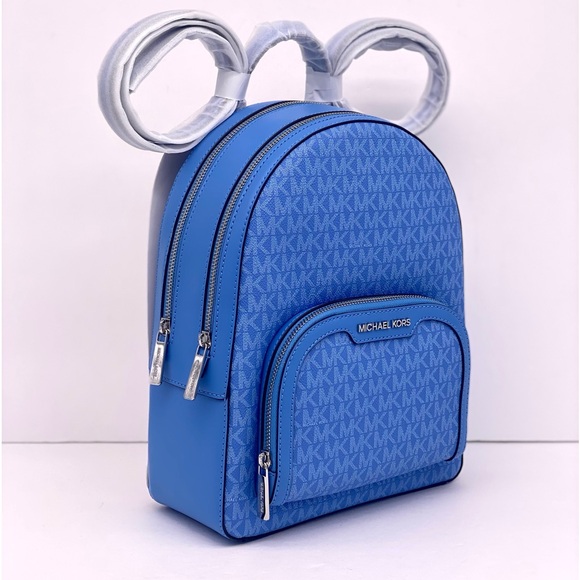 Michael Kors Jaycee Medium Backpack MK Blue - Picture 7 of 15